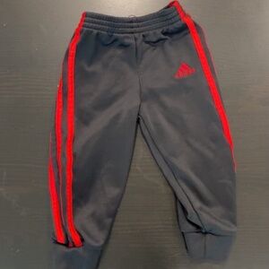 ADIDAS Boys’ YOUTH Sweatpants Gray Fleece SMALL